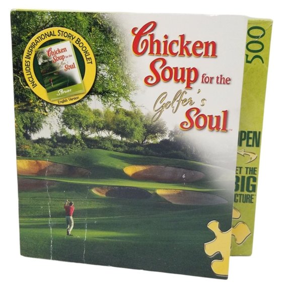 Master Pieces Puzzle Chicken Soup For The Golfers Soul 500 Pc Complete Booklet - Picture 1 of 8